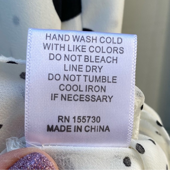 Rose + Olive Polka Dot Top - Picture 6 of 7